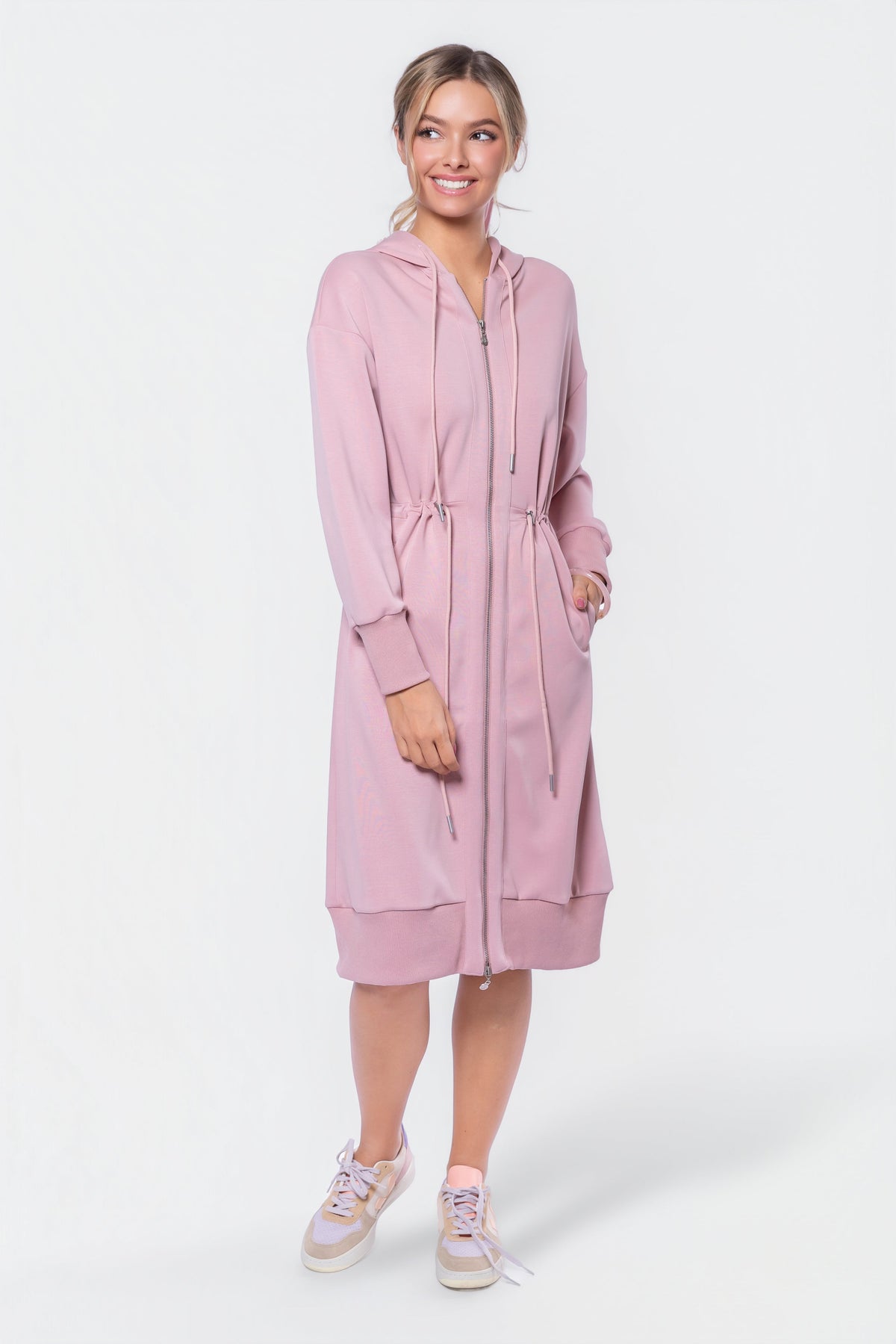 Mina Dress 42" (Indy Pink)