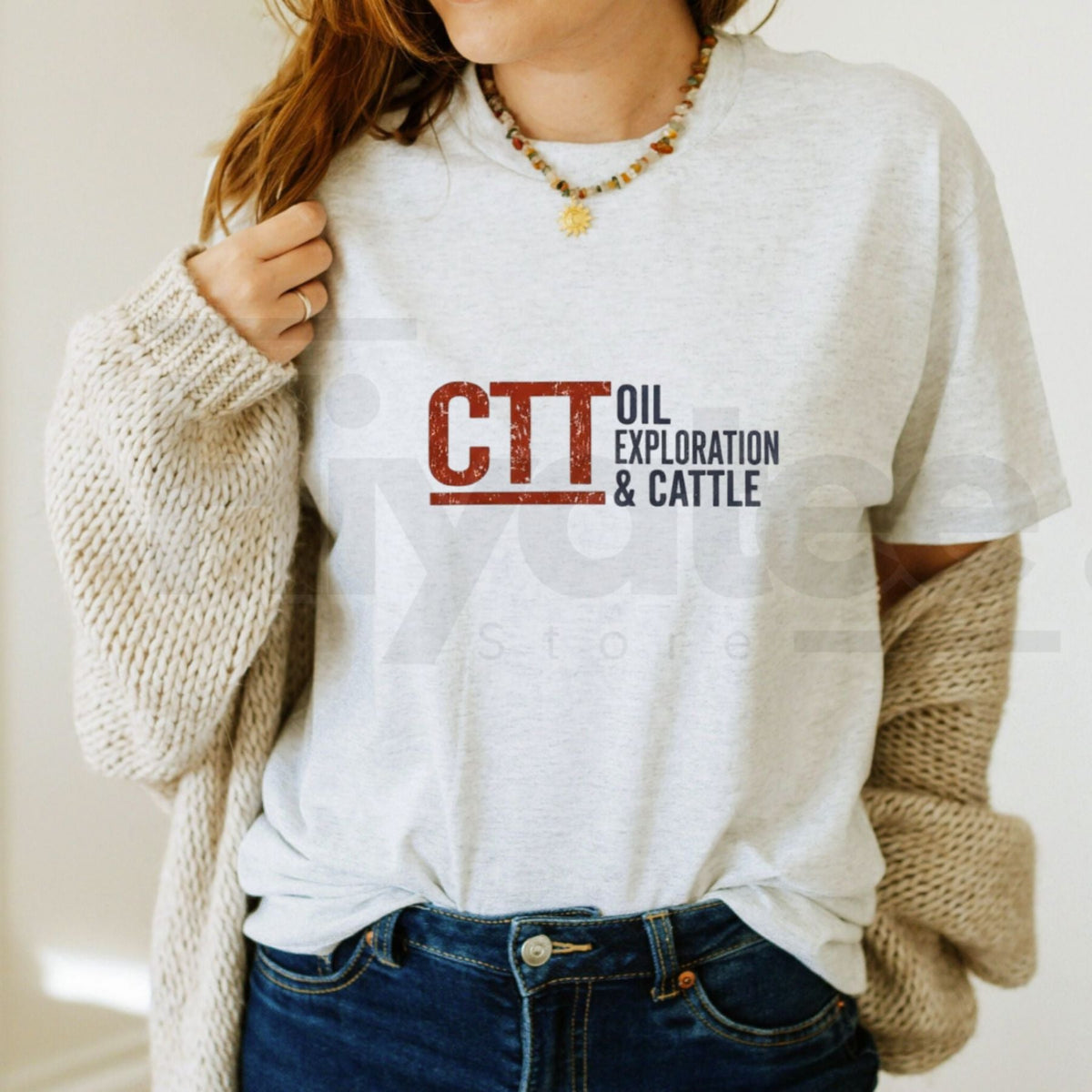CTT Oil Exploration & Cattle – Oilfield Ranch Graphic Tee