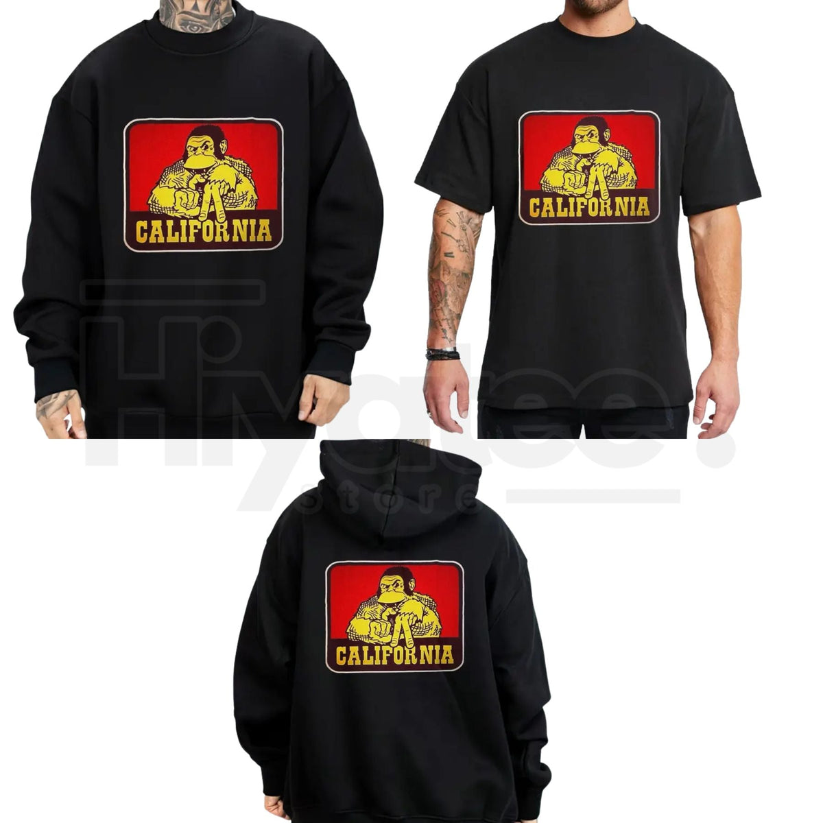 "California Monkey LA" – Chicano Style Streetwear Unisex Graphic Top