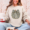 Camo Pumpkin Autumn Hunting Season Vintage Camouflage Print Graphic Cozy Sweatshirt