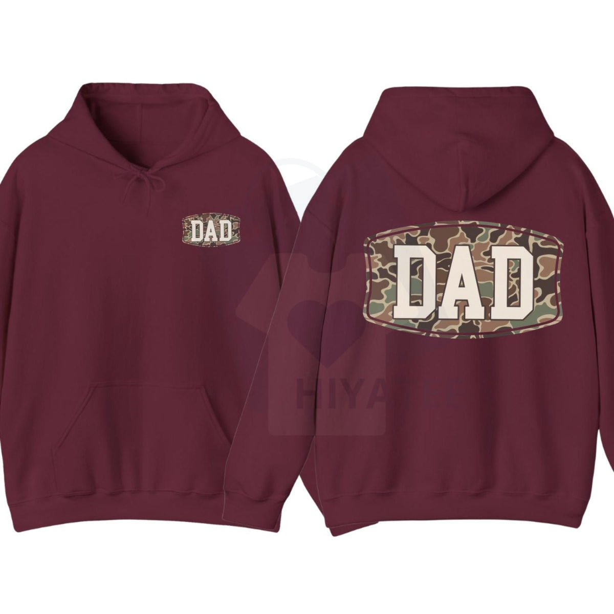 Camo Dad 2-Sided Hoodie – Funny Camouflage Graphic Pullover