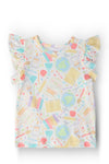 Campus Cutie S/S Ruffle Tee