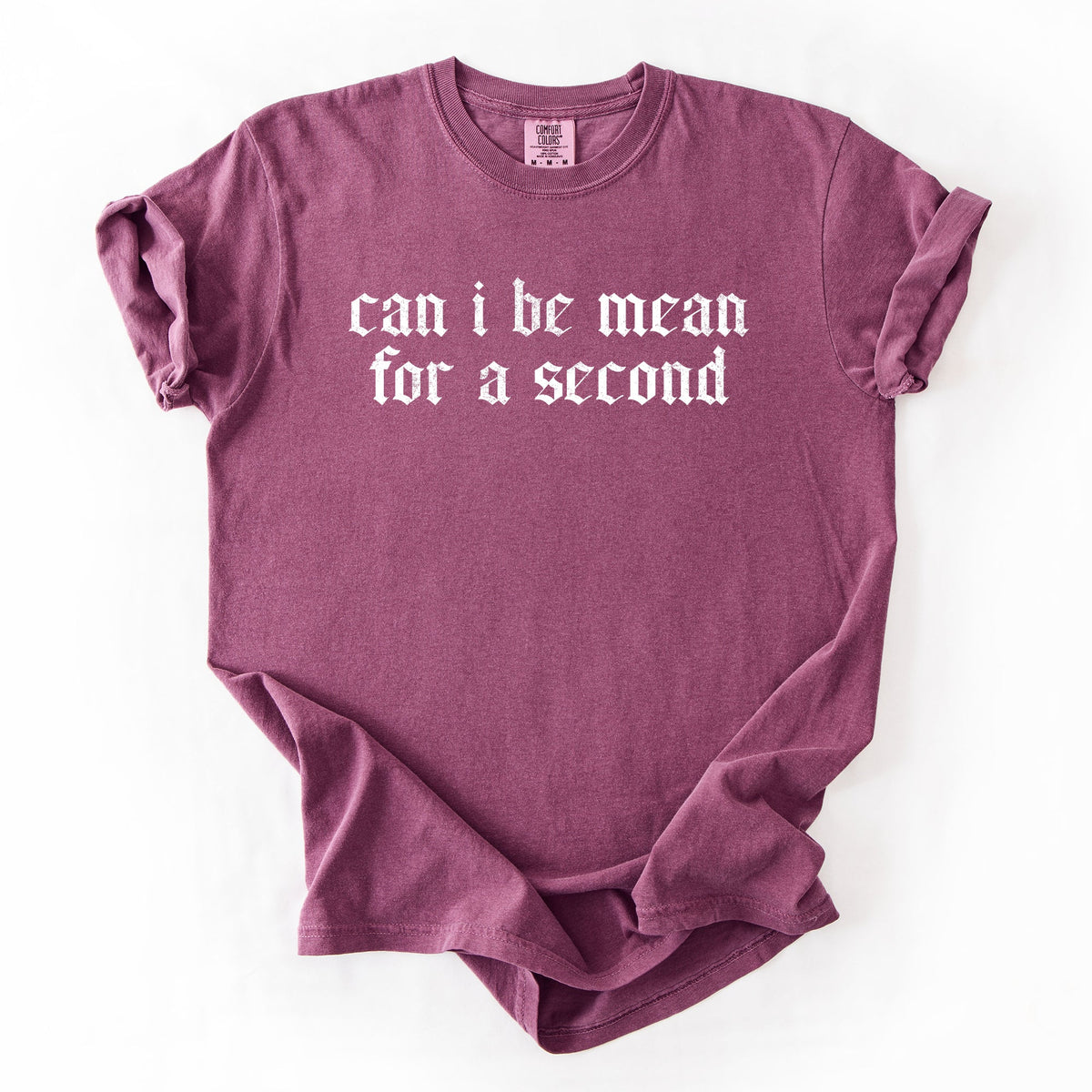 Can I Be Mean For A Second Sassy Sarcastic Statement For Bold Attitude Comfort Colors Tee
