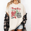 Candy Cane Book Club Christmas Reading Winter Santa Xmas Edition Comfort Colors Tee