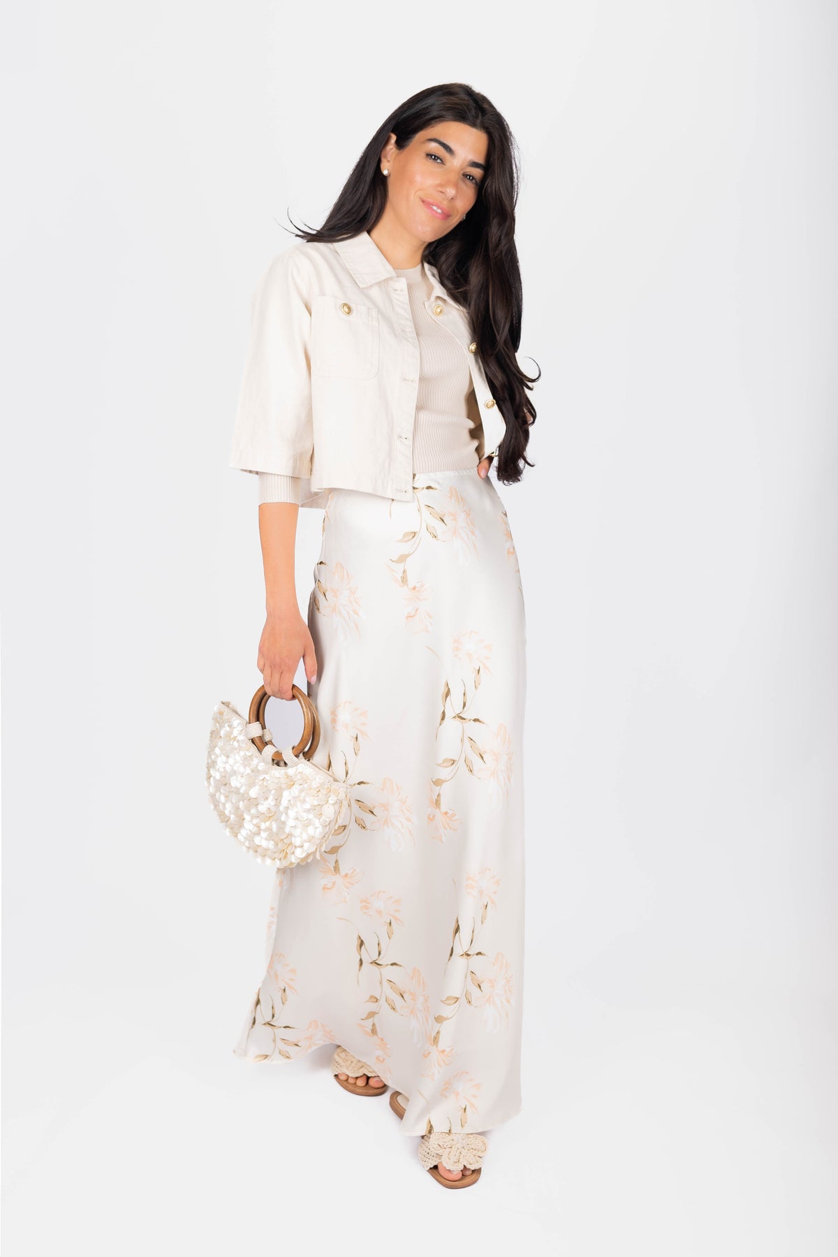 Lisa Skirt 36" (Cream)