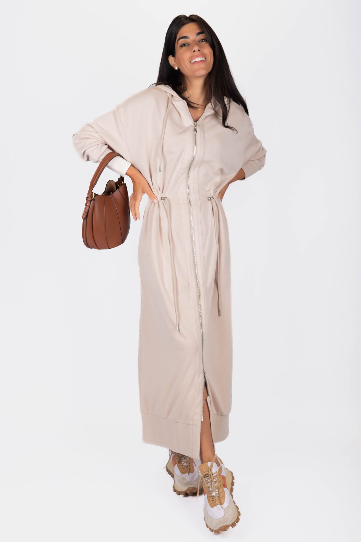 Mina Dress 50" (Stone)