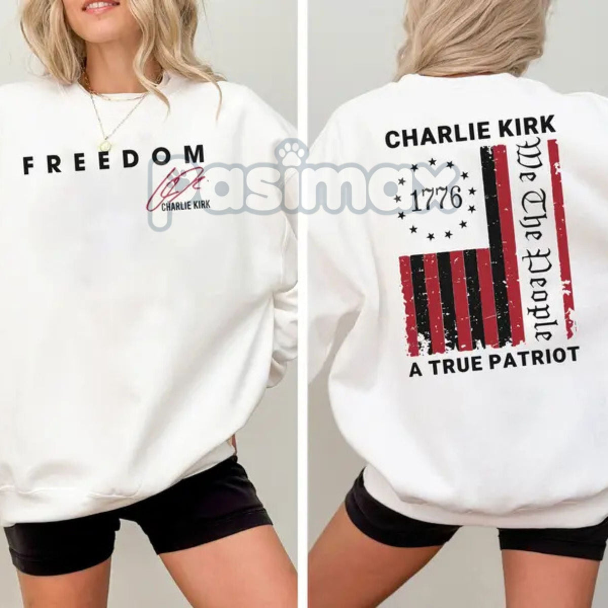 Charlie Freedom Sweatshirt – Patriotic 1776 American Flag Pullover