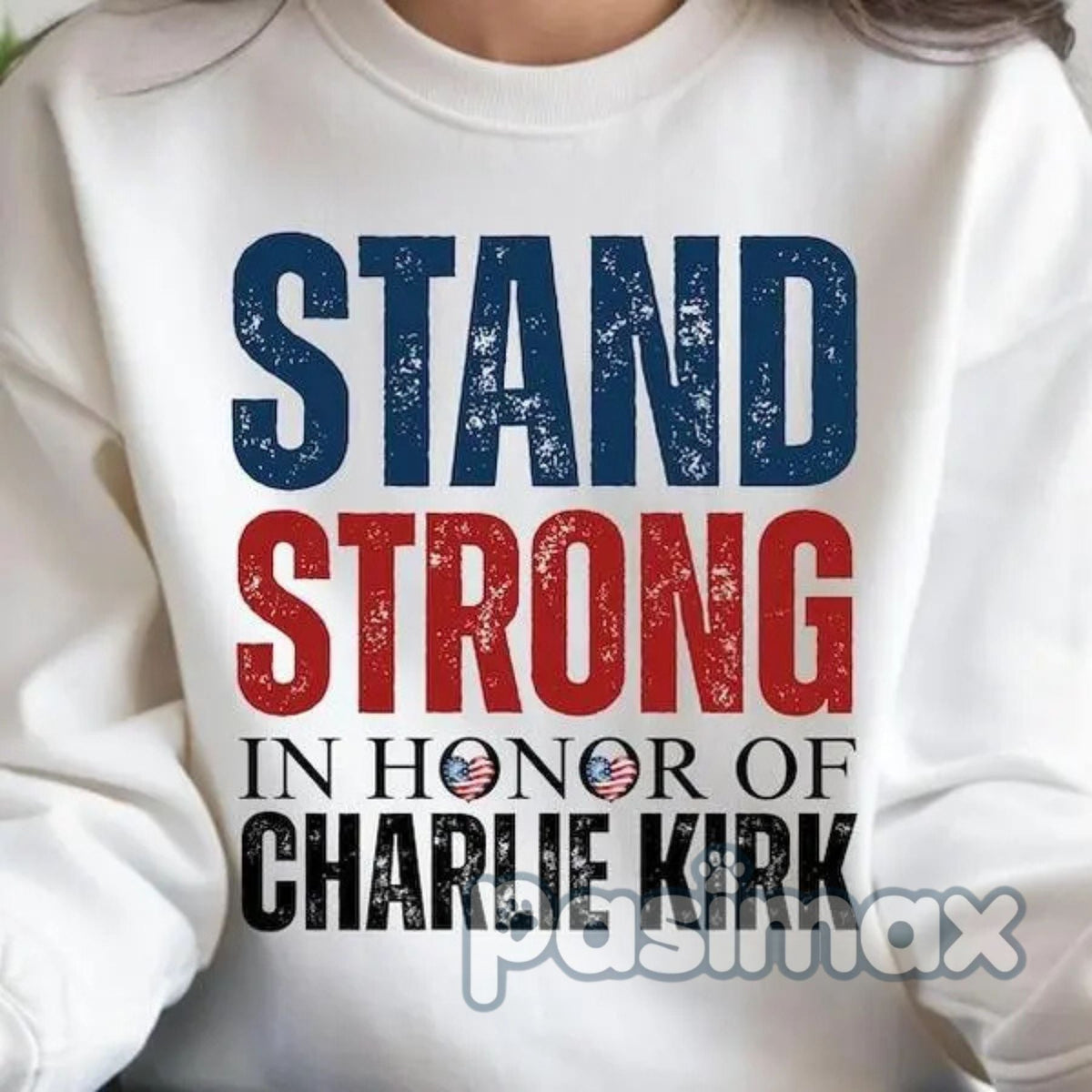 Charlie Kirk Stand Strong Sweatshirt – Patriotic Political Top