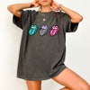 Checkered Rock Tongues Retro Lips Concert Tee Classic Rock Edition Comfort Colors Tee