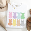 Checkered Faux Glitter Bunnies Easter Bunny Jesus Rabbit Holiday Comfort Colors Tee