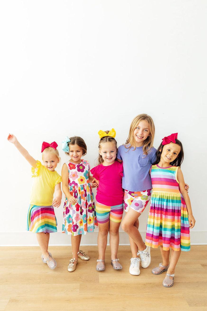Cheerful Blooms Tank Twirl Dress