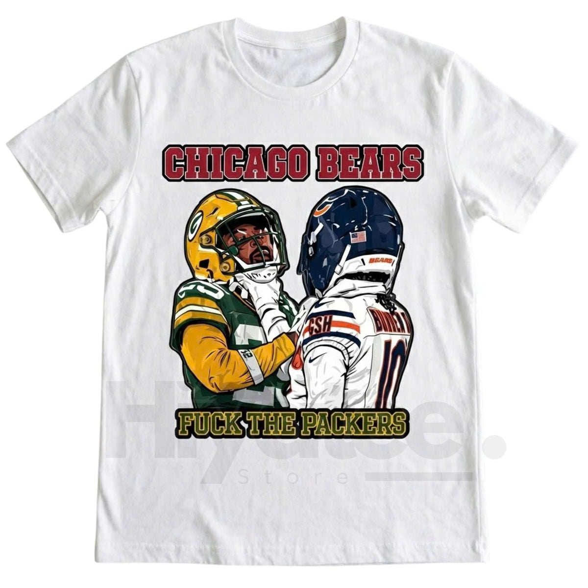 "Chicago Bear Rivalry Clash" T-Shirt – Hard-Hitting Football Fan Gear
