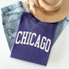 Chicago Football Big Game Touchdown Tailgate Party University College Comfort Colors Tee