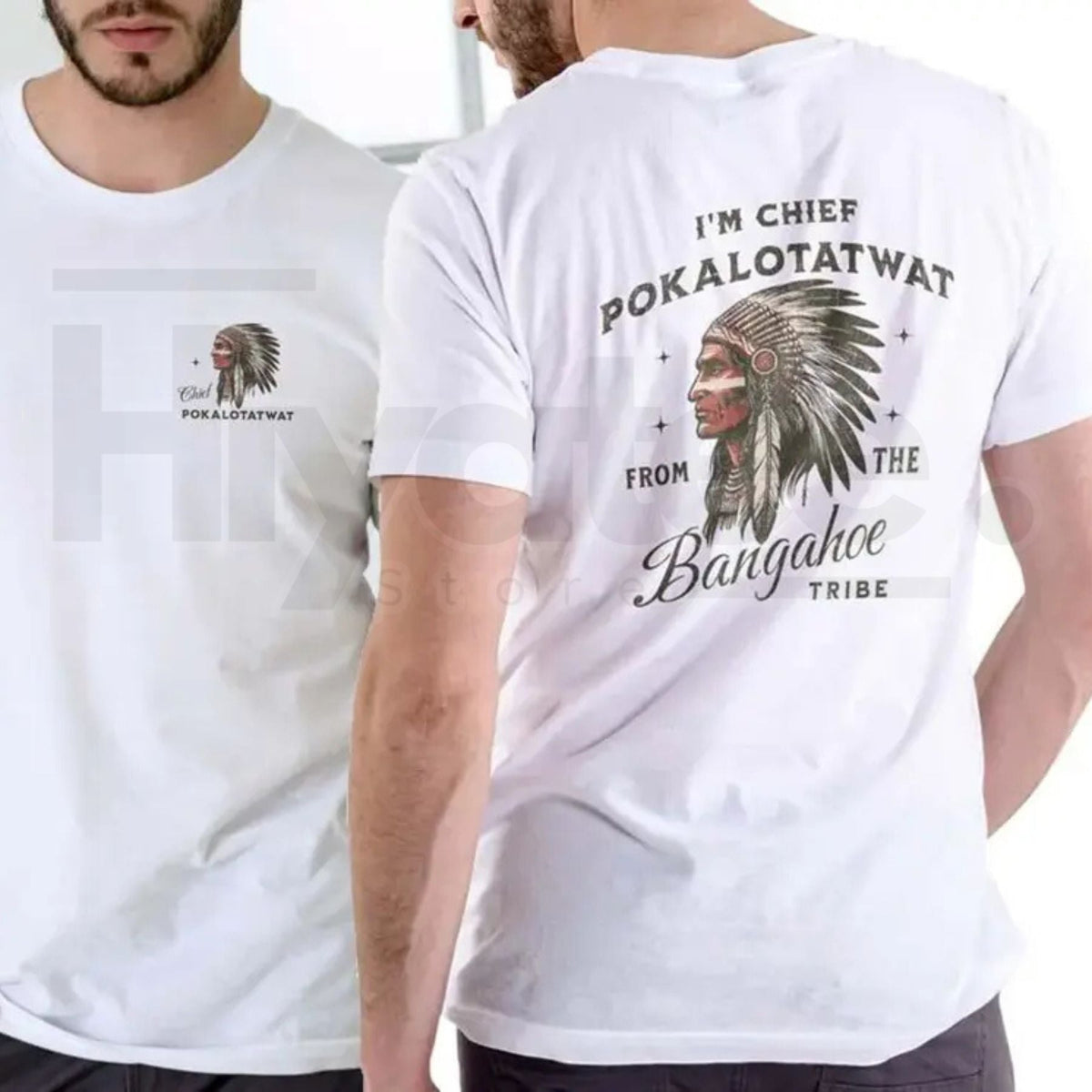 "Chief Pokalotatwat" Funny Adult Humor T-Shirt – Naughty Native Pun Tee