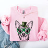 Chihuahua Adorable Dog St Patrick's Day Lucky Irish Pride Heritage Design Sweatshirt