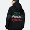 Chingona Chola Mexican Pride Hoodie – Men’s Edgy Graphic Streetwear, Vintage Culture Pullover, Long Sleeve Hooded Sweatshirt