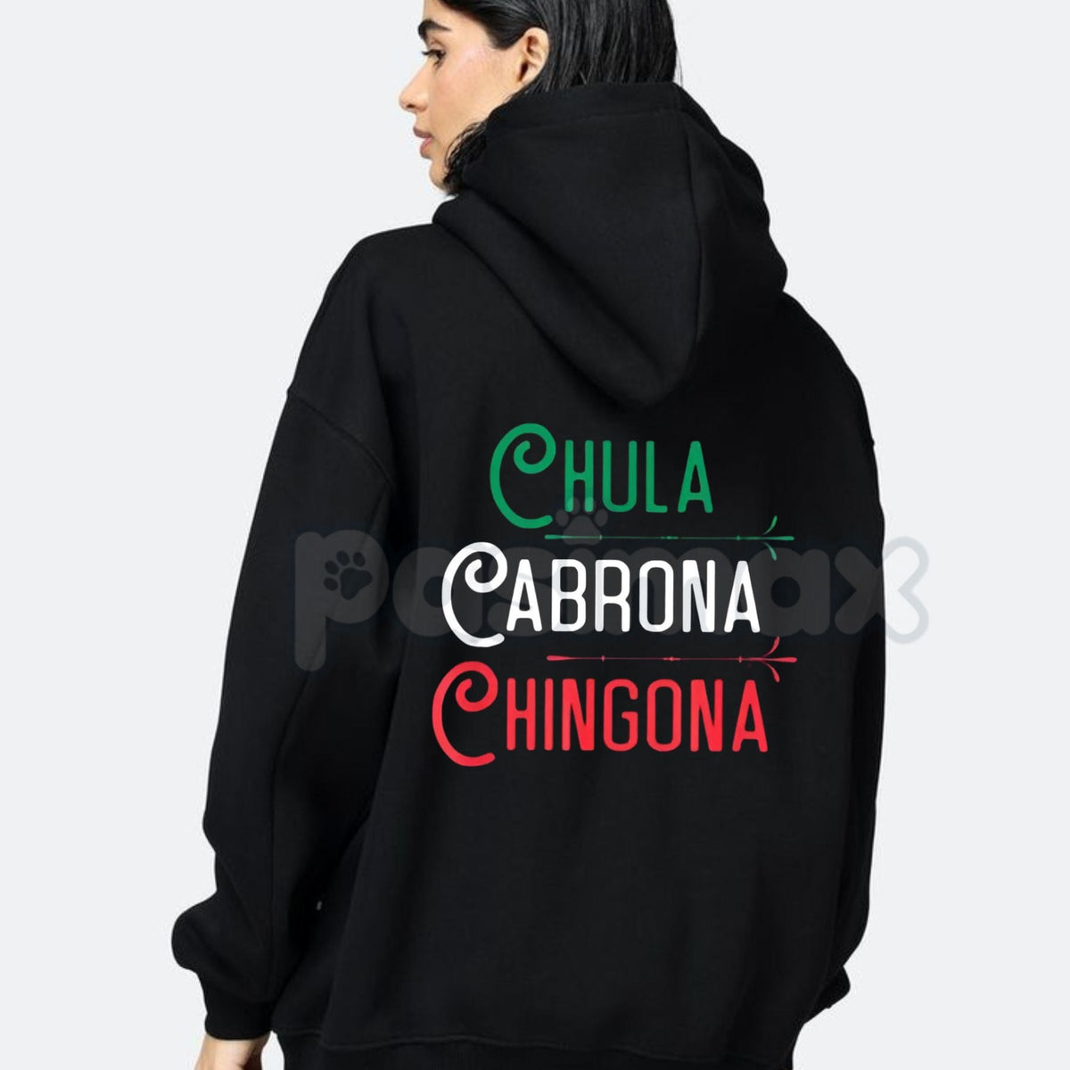 Chingona Chola Mexican Pride Hoodie – Men’s Edgy Graphic Streetwear, Vintage Culture Pullover, Long Sleeve Hooded Sweatshirt