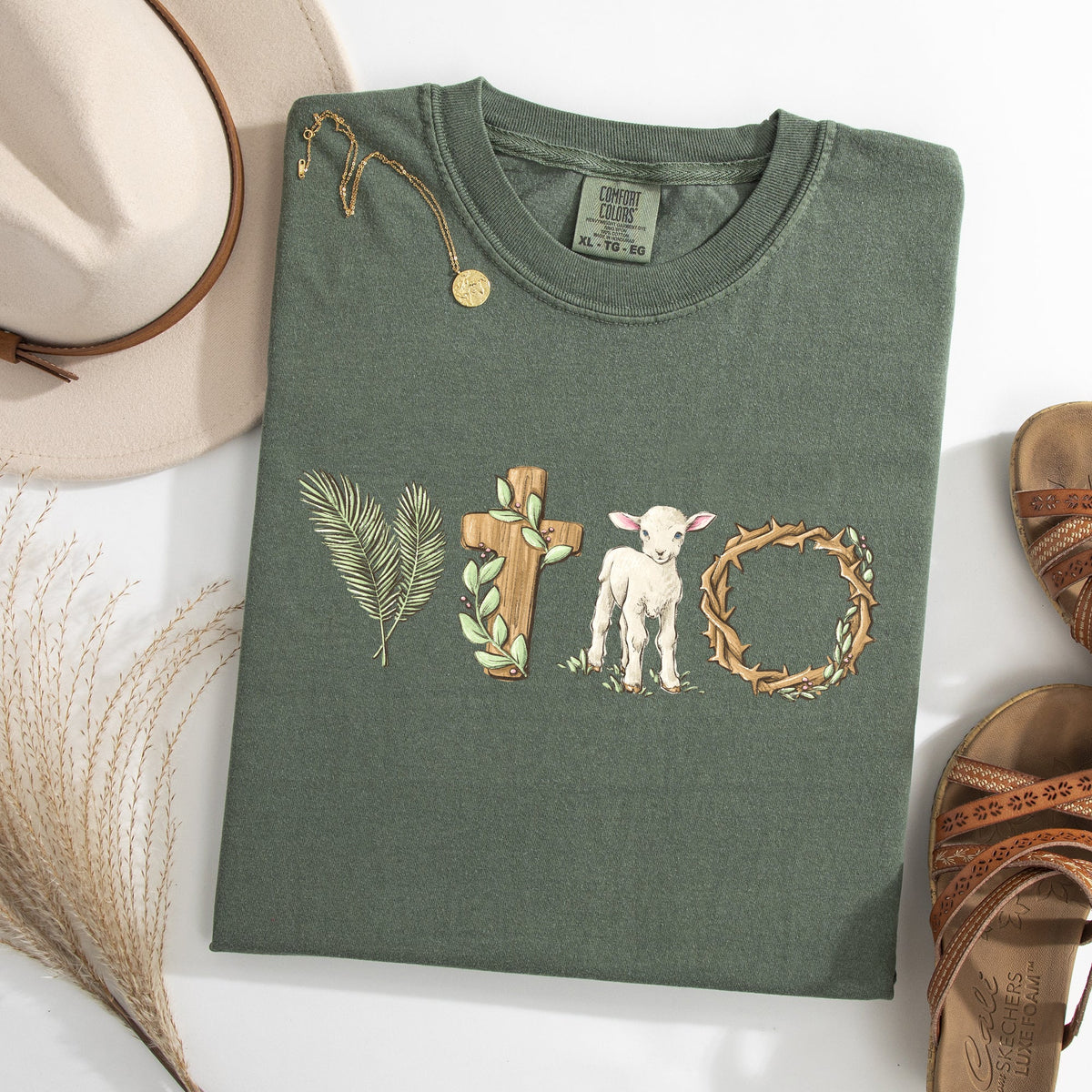 Christian Easter Gospel Bunny Jesus Rabbit Faith Holiday Religious Devotional Comfort Colors Tee