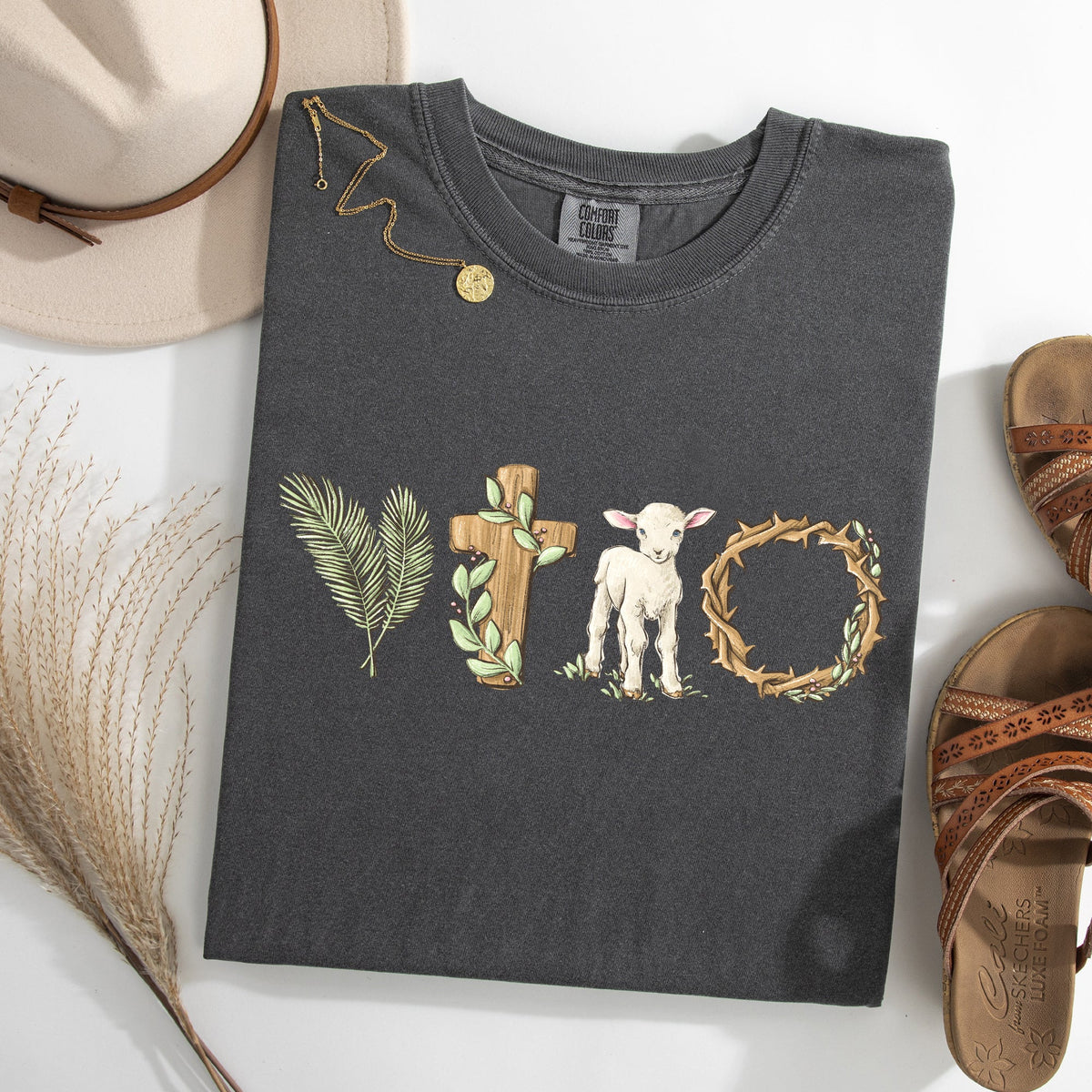Christian Easter Gospel Bunny Jesus Rabbit Faith Holiday Religious Devotional Comfort Colors Tee