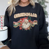 Santa Retro Christmas Graphic Festive Season Holiday Cheer Vintage Logo Sweatshirt