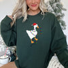 Christmas Goose Lights Retro Festive Holiday Design With Vintage Neon Accents Sweatshirt