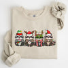Christmas Raccoons Santa Winter Snow Xmas Raccoon Lovers Festive Cozy Holiday Cheer Sweatshirt