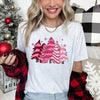 Christmas Snack Trees Holiday Edition Pixel Art and Cozy Holiday Cheer Graphic Tee