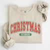 Christmas Vibes Retro Varsity Santa Snow Xmas Holiday Cheer Vintage Inspired Classic Seasonal Sweatshirt