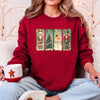 Christmas Nutcracker Ballet Vintage Snow Scene With Retro Typography Art Limited Edition Sweatshirt