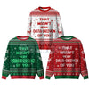 Classic Geek Style Ugly Christmas Sweater – Cozy Crew Neck Knit Jumper, Perfect Holiday Gift for Men & Women
