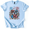 Cocker Spaniel Patriotic Dog USA Pride Fourth of July Edition All American Hero Graphic Tee