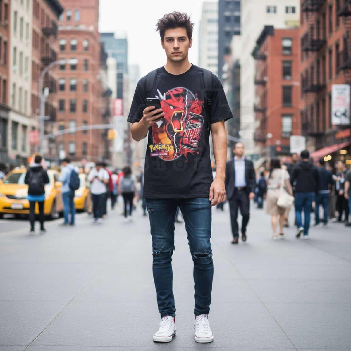 "Code Red" Legendary Gyarados T-Shirt – Shiny Lake of Rage Retro Graphic Tee