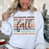Colorful Fall Quote Autumn Hayride Leaves Seasonal Collection Cozy Graphic Sweatshirt