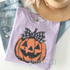 Comfort Colors® Coquette Halloween T-Shirt – Dreamy Jack o Lantern Shirt, Romantic Spooky Season Top, Aesthetic Pumpkin Tee