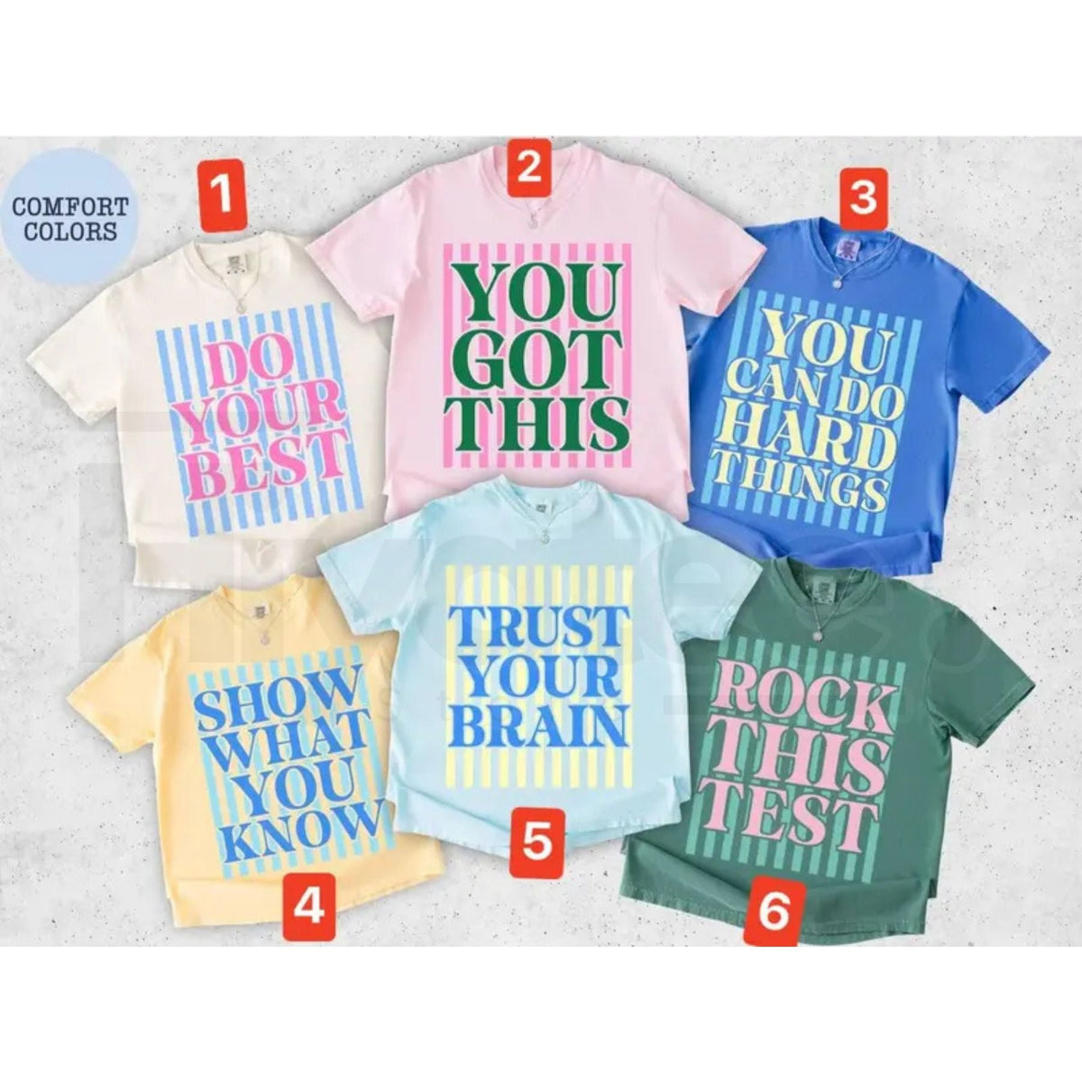 Comfort Colors® School Test Day Shirt – Motivational Student & Teacher Matching Tee