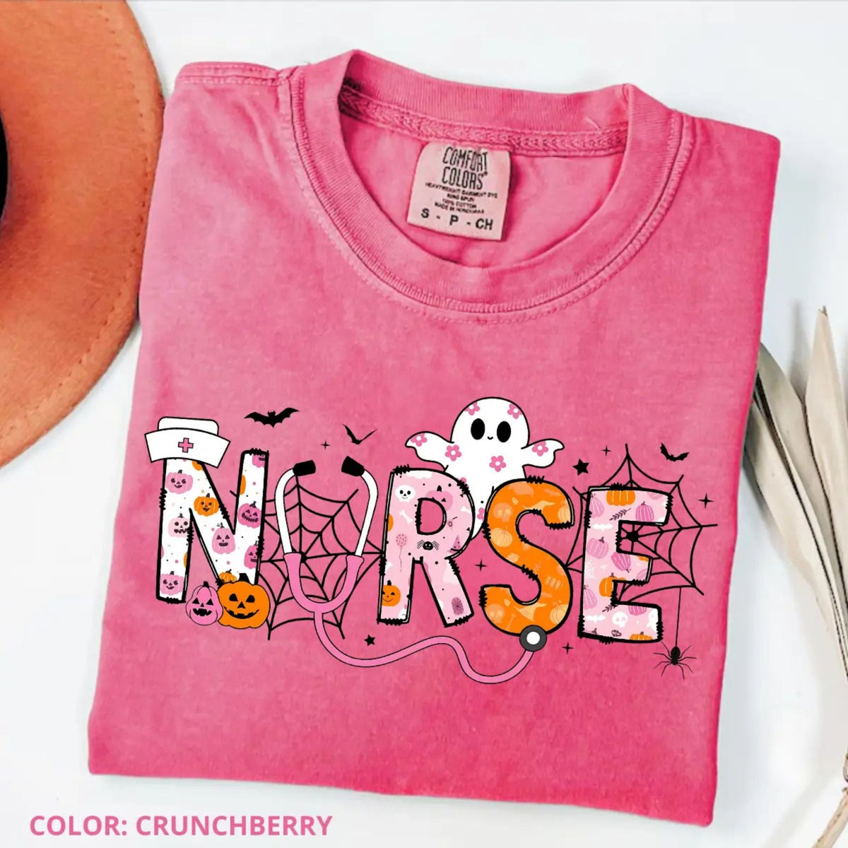 Comfort Colors Spooky Nurse Halloween Shirt – Spooktacular Nursing Tee, Hospital Humor Top, Medical Professional Gift for Women
