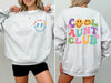 Cool Aunt Club Front and Back Print Cozy Fleece Sweatshirt For Everyday Wear All Day Comfort