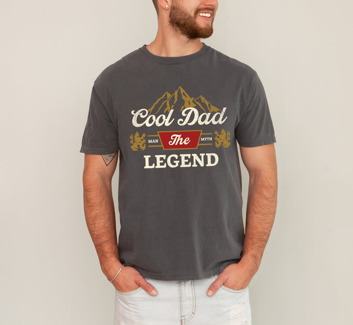 Cool Dad The Man The Myth The Legend Beer Father's Day Edition Comfort Colors Tee