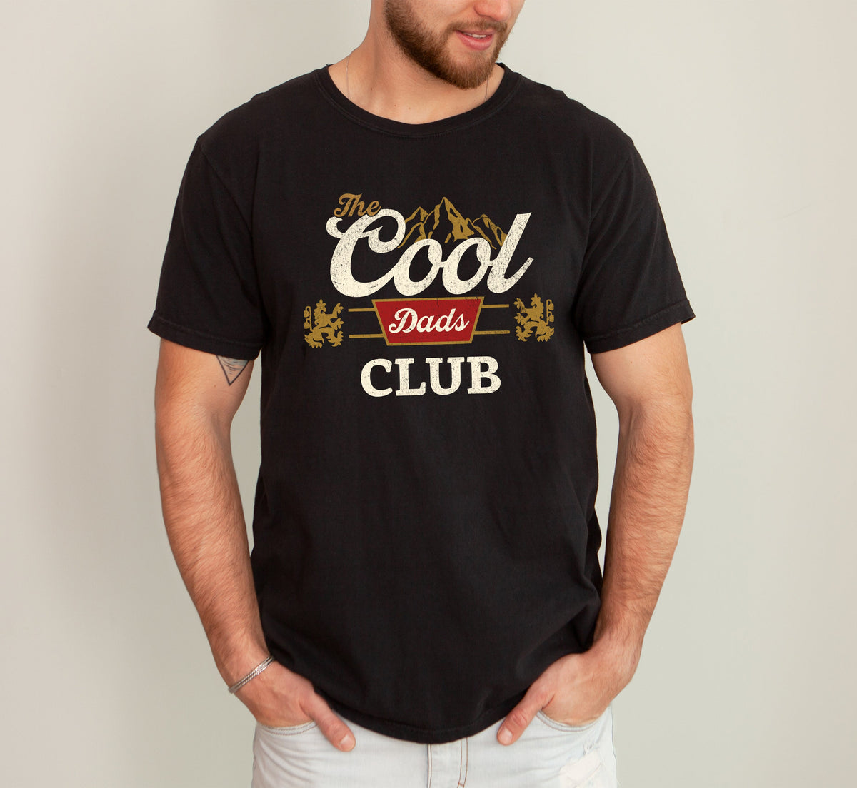 Cool Dads Club Beer Retro The Man The Myth The Legend Father's Day Comfort Colors Tee