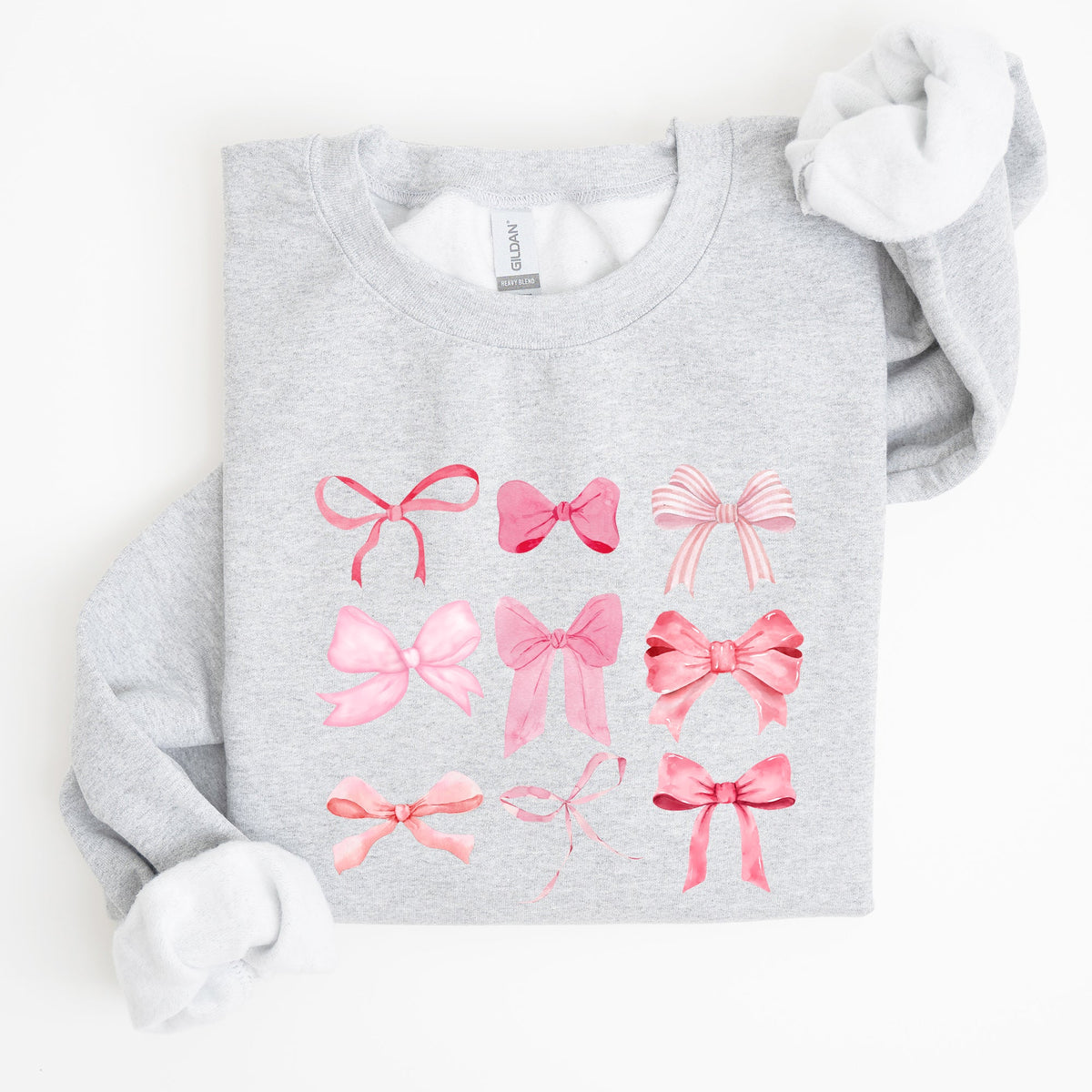 Coquette Pink Bows Trend Girly Soft Girl Era Cozy Luxe Everyday Streetwear Sweatshirt