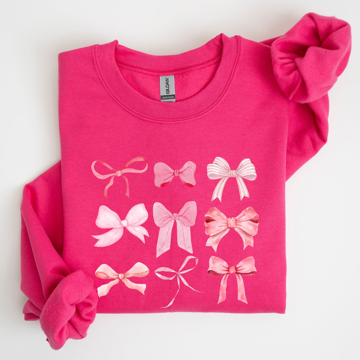 Coquette Pink Bows Trend Girly Soft Girl Era Cozy Luxe Everyday Streetwear Sweatshirt