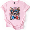 Corgi Patriotic Dog USA Flag Edition Fourth Of July Celebration For Pet Lovers Graphic Tee