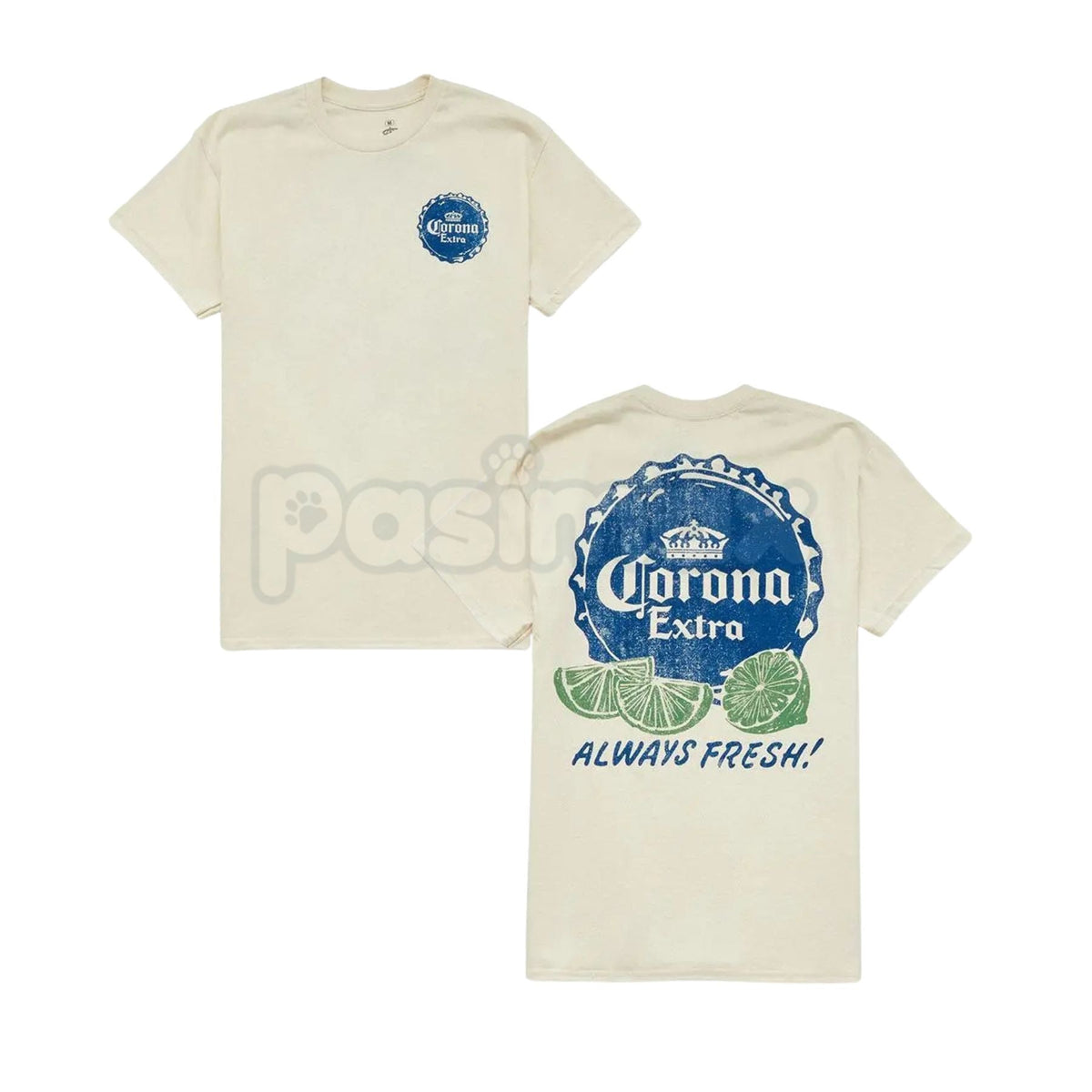 Corona Extra Official T-Shirt by PacSun - Men's Fresh Logo Beach Tee, Crisp Standard Fit Casual Top, Premium Summer Apparel