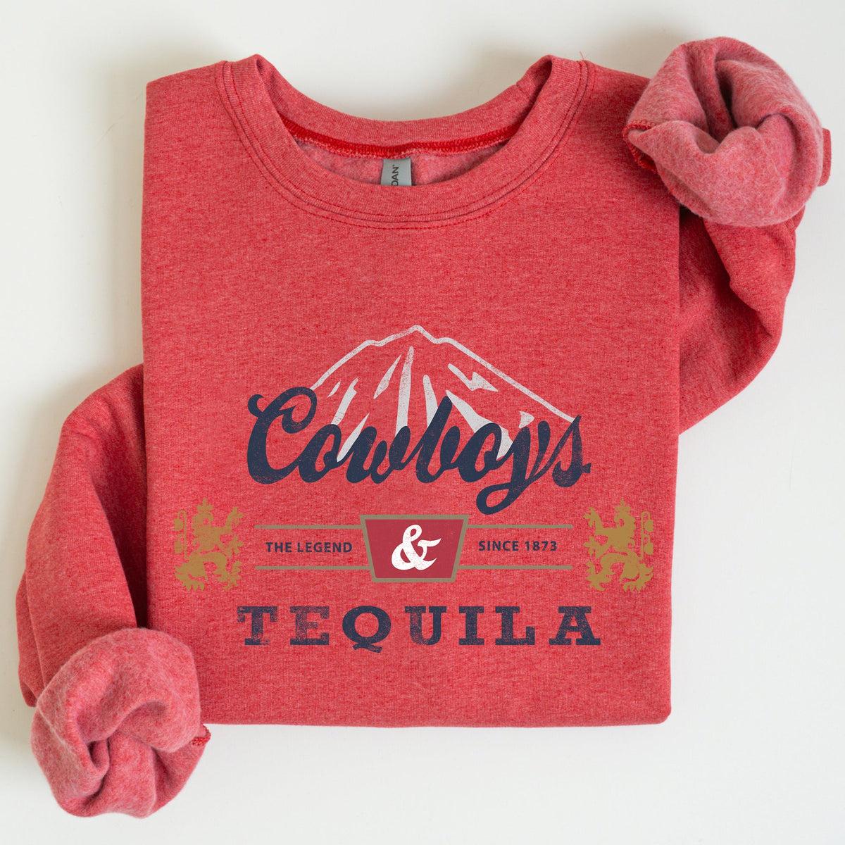 Cowboys And Tequila Retro Beer Vintage Cowboy Wild West Cozy Graphic Vintage Edition Sweatshirt