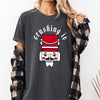 Crushing It Retro Nutcracker Christmas Ballet Winter Santa Xmas Comfort Colors Tee