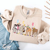 Cute Cows Easter Bunny Jesus Rabbit Holiday Seasonal Festive Family Celebration Sweatshirt