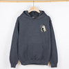 Cute Ghost And Black Cat Halloween Coquette Retro Jack-O-Lantern Whimsy Pocket Hoodie