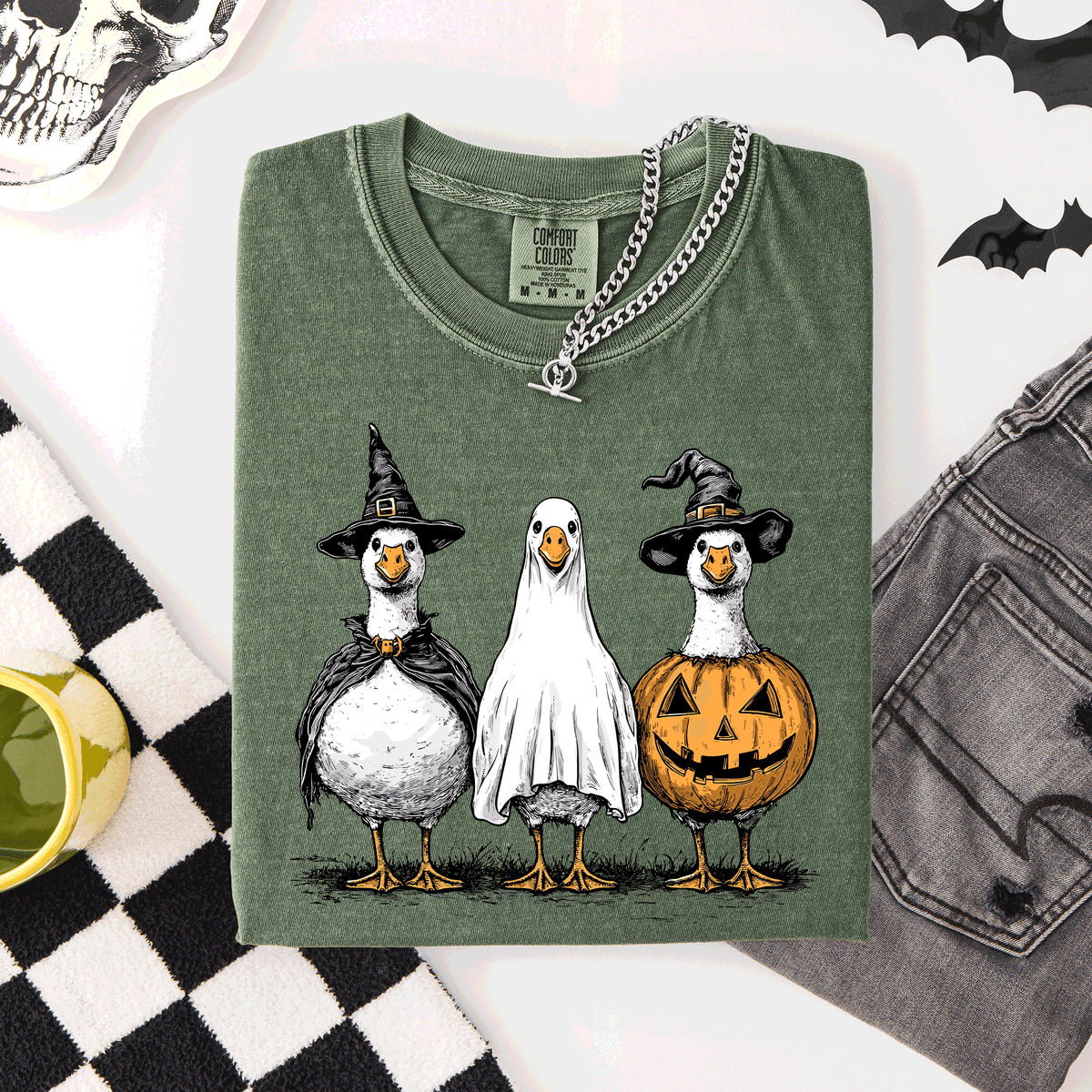 Cute Halloween Geese Spooky Season Parade Edition Limited Release Exclusive Comfort Colors Tee