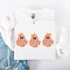 Cute Halloween Ghosts Pattern Coquette Cozy Autumn Nights Spooky Seasonal Print Collection Sweatshirt