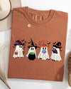 Cute Halloween Ghosts, Witches, Skeleton Halloween Fall Autumn Comfort Colors Tee